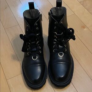 All Saints Lydia Boot size 7 black all leather upper beautiful used condition!